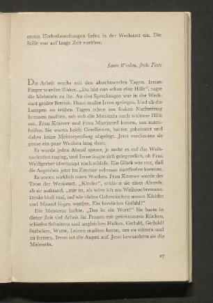 Saure Wochen, frohe Feste