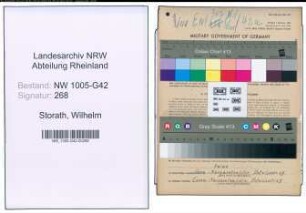 Entnazifizierung Wilhelm Storath , geb. 15.04.1913 (Koch)