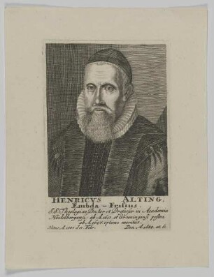Bildnis des Henricus Alting