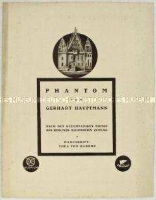 Filmprogramm zu dem deutschen Spielfilm "Phantom"