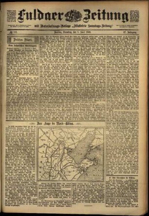 Dritte Ausgabe vom Samstag, den 09. Juni 1900.