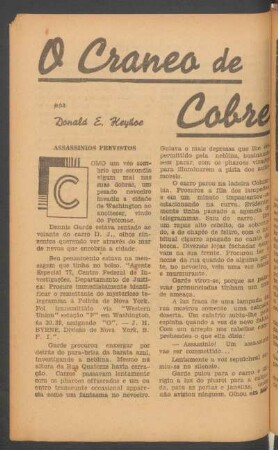 O craneo de cobre : [Grande novella]