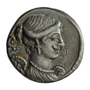 Münze, Denar, 46 v. Chr.