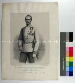 Porträt des Feldmarschall-Leutnants August Freiherr von Lederer nach einer Fotografie