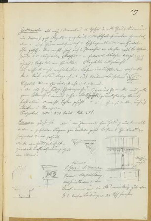 Marienkirche, Wismar. St. Georg, Wismar: Details (aus: Skizzen- und Fotoalbum 9)