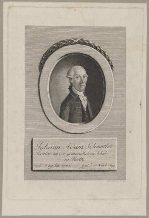 Bildnis des Johann Adam Schmerler