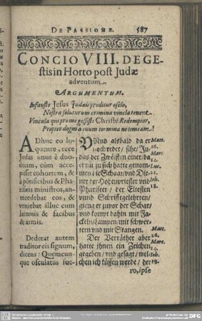 Concio VIII. De Gestis Horto post Iudae adventum