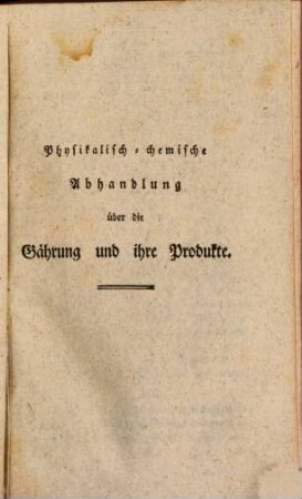 Physikalisch-chemische Versuche und Beobachtungen, 1