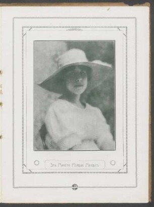 [Fotografía de] Sta. Marieta Morqio Marques