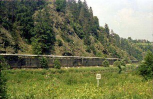 Rudolphstein: Zonengrenze Saale, mit Mauer