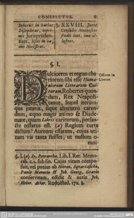 §. I. Odium in Literas