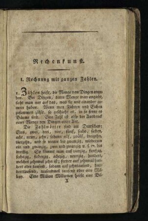 Rechenkunst