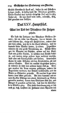 Das XXV. Hauptstück - Was der Tode des Vitachuco für Folgen gehabet.