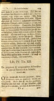 Tit. XII. De perpetuis & temporalibus Actionibus ...