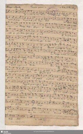 [Solo and coro:] Tenore primo a.