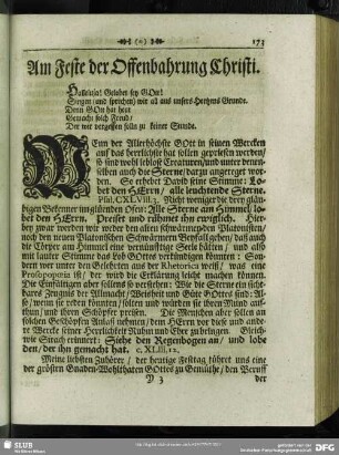Am Feste der Offenbahrung Christi