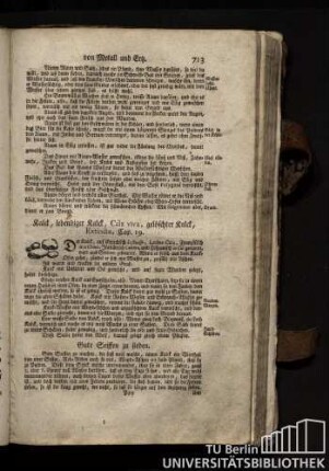 Cap. 19. Kalck, lebendiger Kalck, Calx viva, geloeschter Kalck, Extincta.