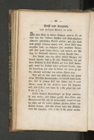 Ernst und Kurzweil, von meinem Vetter an mich.