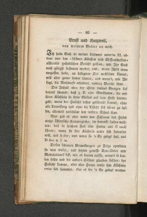 Ernst und Kurzweil, von meinem Vetter an mich.