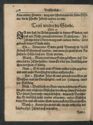 II. Trost wieder die Sünde.