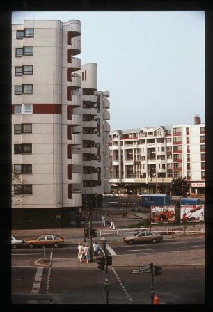 Diapositiv: Skalitzer Straße, Kottbusser Damm, 1985