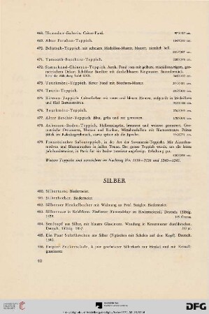 Silber (Nr. 480-594)