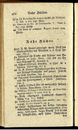 Rohe Bücher.