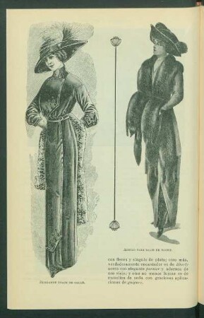 Elegante traje de calle.