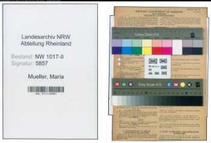 Entnazifizierung Maria Mueller , geb. 02.03.1907 ()