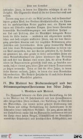 IV. Die Malerei der Biedermeierzeit und der Stimmungsimpressionismus der 50er Jahre