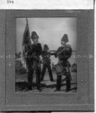 Darstellung von Soldaten der hessischen Infanterie, 1866