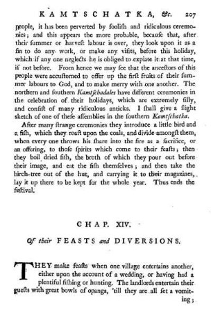 Chap. XIV. Of their feasts and diversions