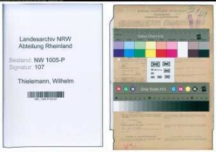 Entnazifizierung Wilhelm Thielemann , geb. 24.08.1894 (Schaffner)