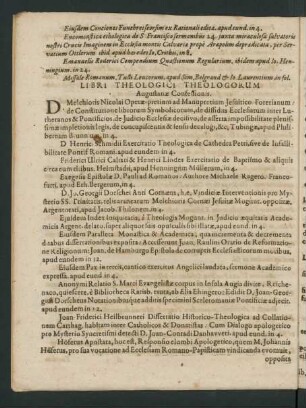 Libri Theologici Theologorum Augustanae Confessionis.