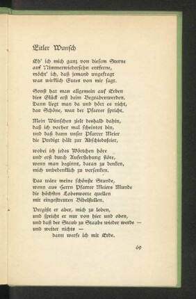 Eitler Wunsch