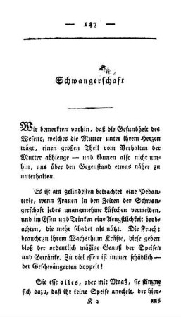 Schwangerschaft.