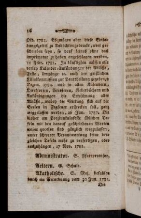 16-44, Akatholische