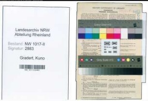 Entnazifizierung Kuno Gradert , geb. 18.12.1893 (Gaertnergehilfe)