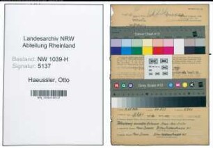 Entnazifizierung Otto Haeussler , geb. 15.09.1900 (Meister)