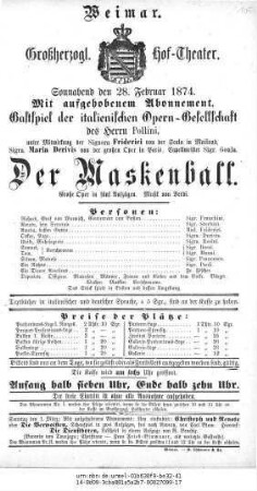 Der Maskenball