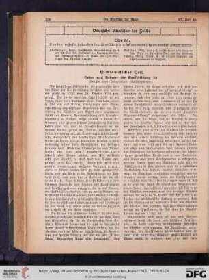 Geber und Nehmer der Kunstbildung, XI