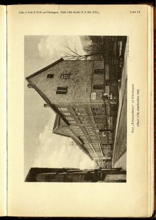 Ill. " Das Prinzenhaus in Göttingen"