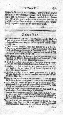 Todesfälle.