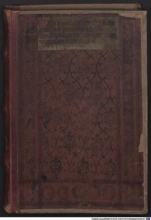 Contenta in hoc volumine. Liber Rasis ad almansorem
