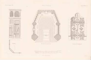 Limburger Dom: Details (aus: Atlas zur Zeitschrift für Bauwesen, hrsg. v. G. Erbkam, Jg. 24, 1874)