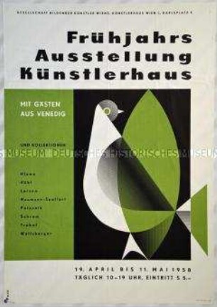 Plakat zu einer Ausstellung im Künstlerhaus in Wien