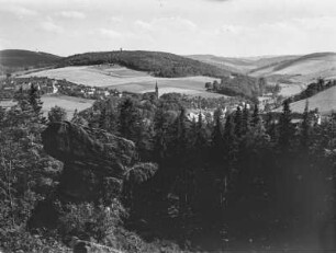 Berggießhübel. Blick auf den Ort