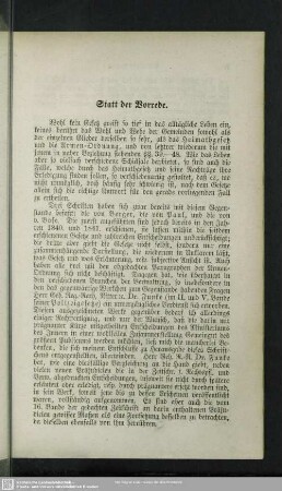 Statt der Vorrede