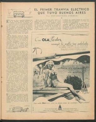 El primer tranvía eléctrico que tuvo Buenos Aires