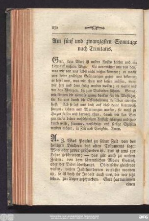 Am fünf und zwanzigsten Sonntage nach Trinitatis.